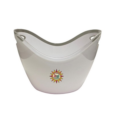 White Acrylic Ice Bucket