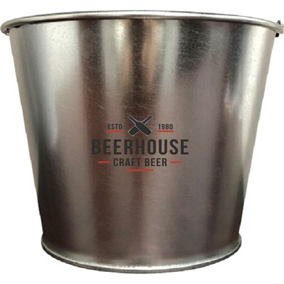 Silver Galvanized Bucket